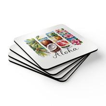 Load image into Gallery viewer, Aloha Corkwood Coaster Set