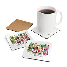 Load image into Gallery viewer, Aloha Corkwood Coaster Set