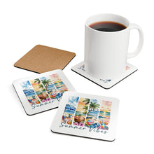 Load image into Gallery viewer, Beach Summer Vibes Corkwood Coaster Set