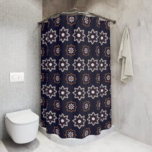 Load image into Gallery viewer, Black Star Pattern Style Shower Curtain