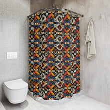 Load image into Gallery viewer, African Style Black Yellow Shower Curtain