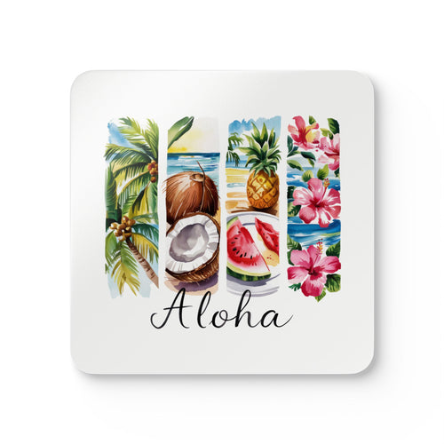 Aloha Corkwood Coaster Set