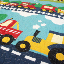 Load image into Gallery viewer, Toy Train Transportation Baby Toddler Quilt Coverlet