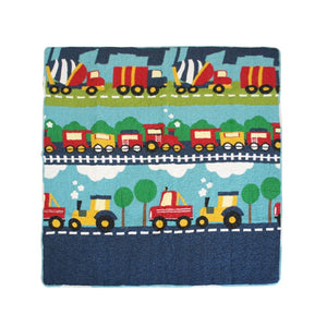 Toy Train Transportation Baby Toddler Quilt Coverlet