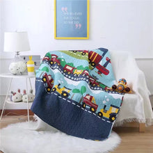 Load image into Gallery viewer, Toy Train Transportation Baby Toddler Quilt Coverlet