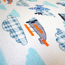 Load image into Gallery viewer, Plane Helicopter Baby Toddler Quilt Coverlet