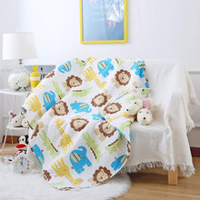 Load image into Gallery viewer, Lion Elephant Animals Baby Toddler Quilt Coverlet