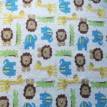 Load image into Gallery viewer, Lion Elephant Animals Baby Toddler Quilt Coverlet