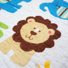 Load image into Gallery viewer, Lion Elephant Animals Baby Toddler Quilt Coverlet