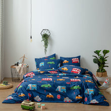 Load image into Gallery viewer, Jacob Blue Transport Duvet Cover Set