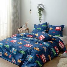 Load image into Gallery viewer, Jacob Blue Transport Duvet Cover Set