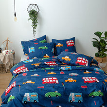 Load image into Gallery viewer, Jacob Blue Transport Duvet Cover Set