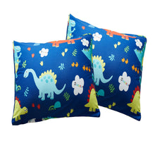 Load image into Gallery viewer, Dinosaur Print Duvet Cover Set Blue