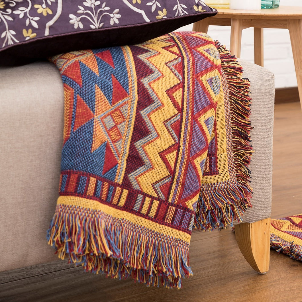 Sitara Woven Cotton Throw Blanket