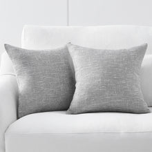 Load image into Gallery viewer, Tracey Gray Linen Textured Solid Pillow Cover Set of 2