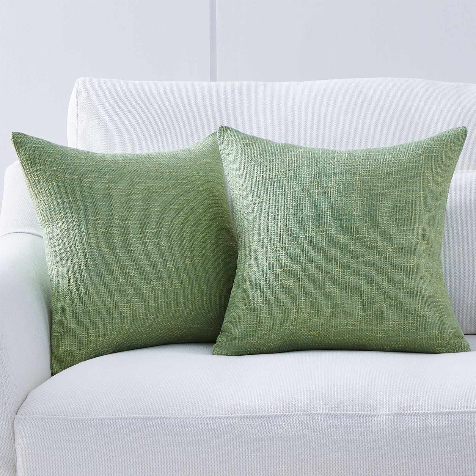 Green textured hot sale pillow