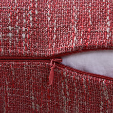 Load image into Gallery viewer, Tracey Burgundy Red Linen Textured Solid Pillow Cover Set of 2