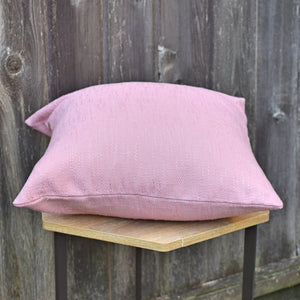 Pink Solid Self Textured Throw Pillow Cover - Sofa Chair Cushion Cover - Pink Linen Pillow Cover - Decorative Pillow Cover