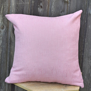 Pink Solid Self Textured Throw Pillow Cover - Sofa Chair Cushion Cover - Pink Linen Pillow Cover - Decorative Pillow Cover