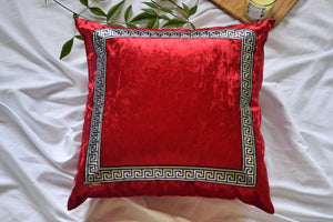Red Throw Pillow Cover - Red Pillow Covers - Luxury Velvet Throw Pillow Cover - Decorative Red Pillow covers - Velvet Cushion Case