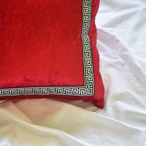Red Throw Pillow Cover - Red Pillow Covers - Luxury Velvet Throw Pillow Cover - Decorative Red Pillow covers - Velvet Cushion Case