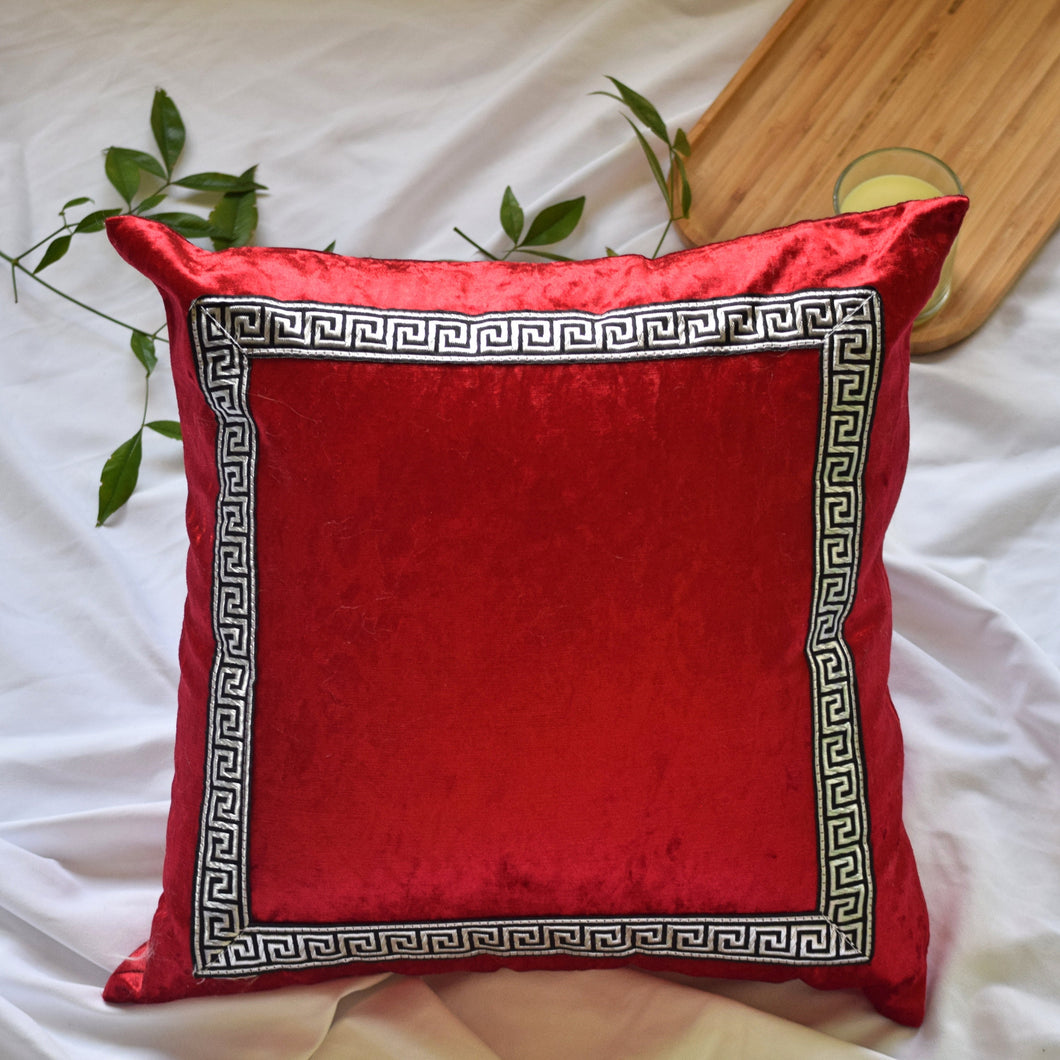 Red Throw Pillow Cover - Red Pillow Covers - Luxury Velvet Throw Pillow Cover - Decorative Red Pillow covers - Velvet Cushion Case