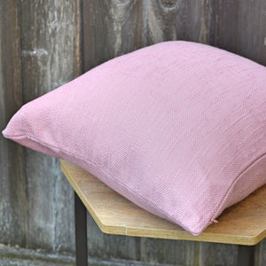Pink Solid Self Textured Throw Pillow Cover - Sofa Chair Cushion Cover - Pink Linen Pillow Cover - Decorative Pillow Cover