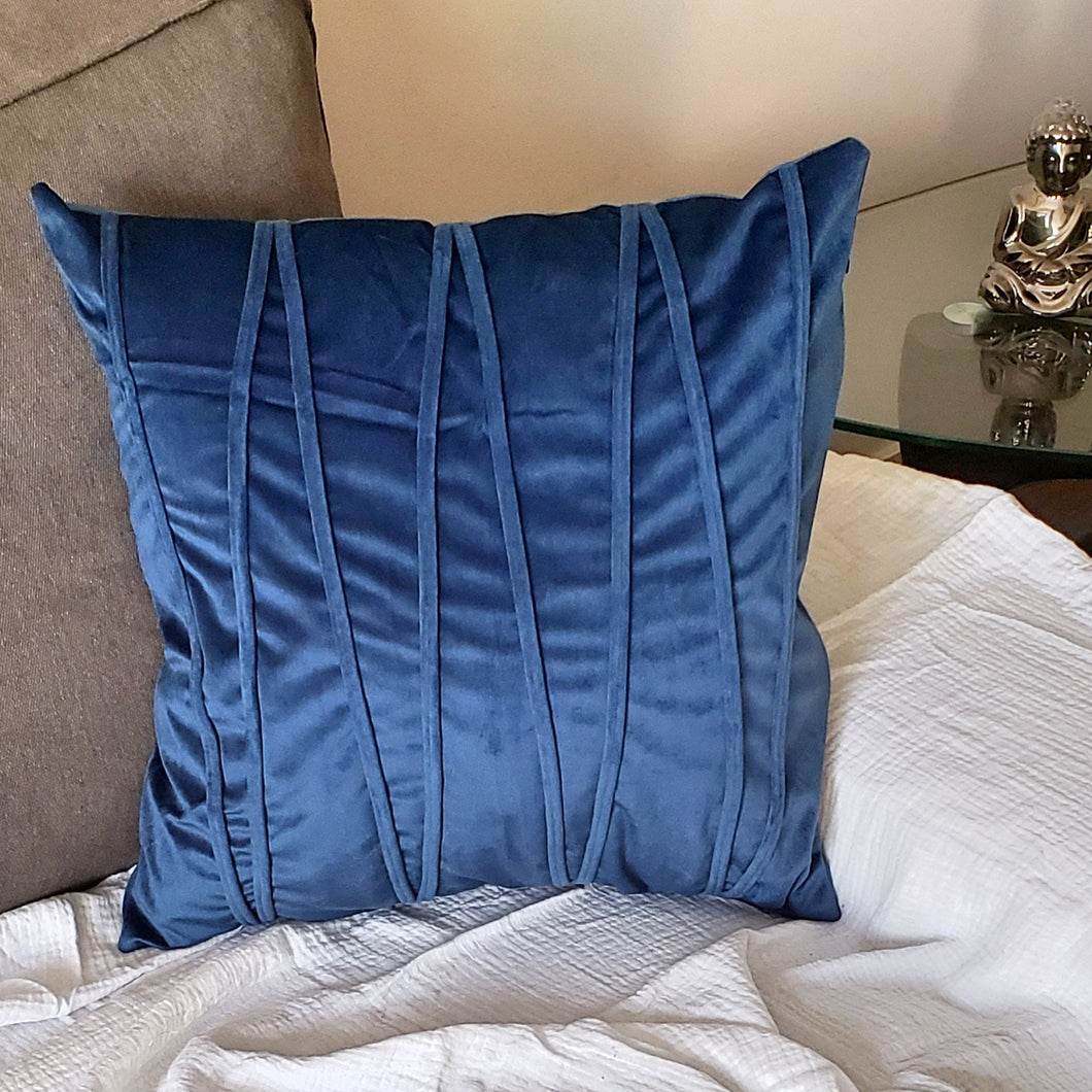 Luxury Blue Velvet Throw Pillow Case Blue Pillow Cover Velvet