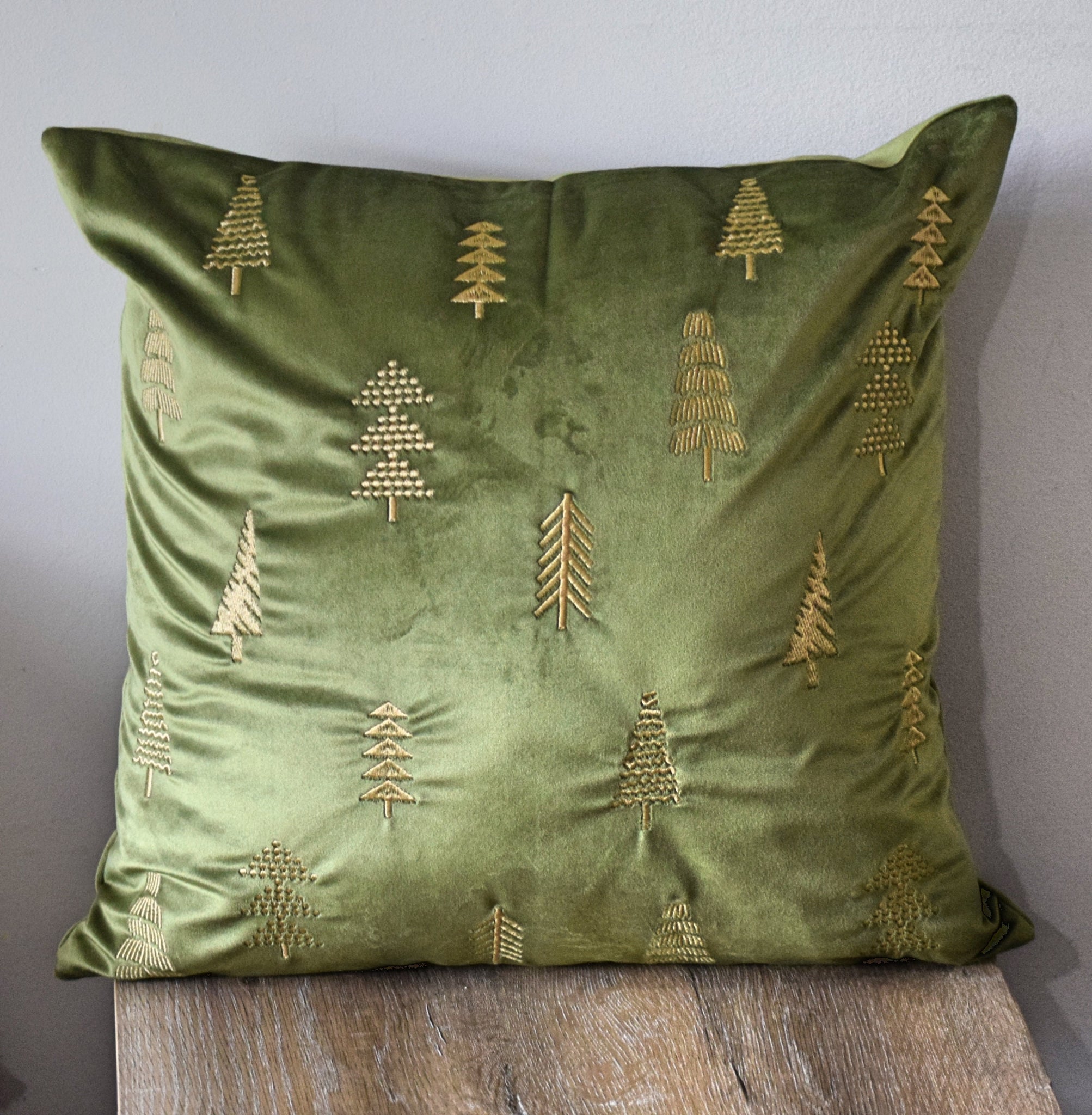 Olive Green Throw Pillow Cover