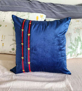 Luxury Blue Velvet Throw Pillow Cover, Blue Pillow Case, Velvet Pillow Cover, Decorative Velvet Throw Pillow Cover