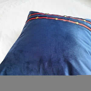 Luxury Blue Velvet Throw Pillow Cover, Blue Pillow Case, Velvet Pillow Cover, Decorative Velvet Throw Pillow Cover