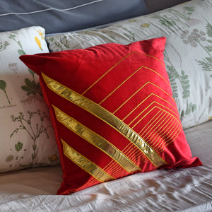 Luxury Red Velvet Throw Pillow Cover, Red Pillow Case, Velvet Pillow Cover, Decorative Red Velvet Pillow Cover, Velvet Cushion Case