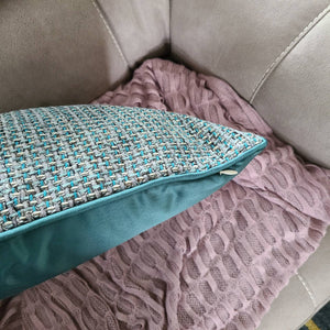 Woven Pillow Cover | Green Texture Pattern Satin Throw Pillow Cover | Sofa Chair Woven Cushion Cover | Decorative Durable Pillow cover