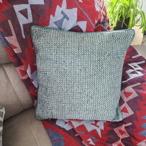 Woven Pillow Cover | Green Texture Pattern Satin Throw Pillow Cover | Sofa Chair Woven Cushion Cover | Decorative Durable Pillow cover