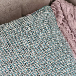 Woven Pillow Cover | Green Texture Pattern Satin Throw Pillow Cover | Sofa Chair Woven Cushion Cover | Decorative Durable Pillow cover